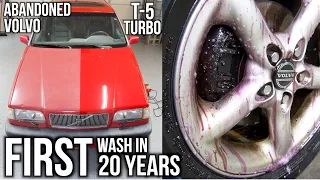 First Wash In 20 Years | Restoring A HEAVILY Oxidized 1995 Volvo T5 Turbo!