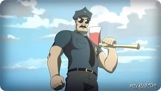 AXE COP AMERICAN PSYCHO OPEN