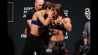 UFC on FOX 30 Weigh-Ins: Joanna Jedrzejczyk vs. Tecia Torres Staredown - MMA Fighting