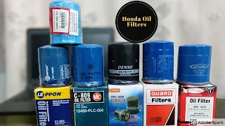 Honda Pakistan Oil Filter Comparisons Genuine, OEM, Counterfeit, and local Fitlers