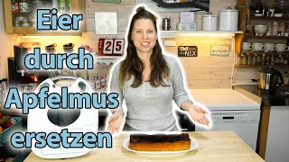 Marmorkuchen mit Apfelmus │Vegan ►Thermomix 6 TM6◄ │ lulu jogean