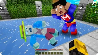 MI AMIGO SE QUEDA CONGELADO EN LA PISCINA EN MINECRAFT 😱