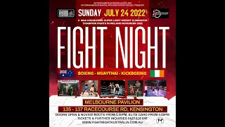 Fight Night #60 July 24th 2022 Melbourne Pavilion