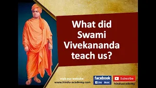 What did Swami Vivekananda teach us?