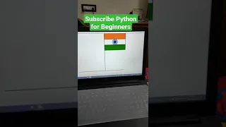 Flag Design using python programming language.  #shorts #python #programing #coding