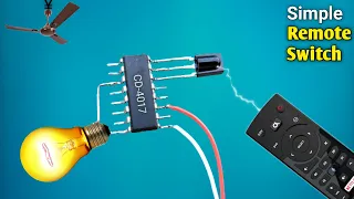 Remote Control Switch (220~) | How To Make Wireless Remote Control On-Off Switch