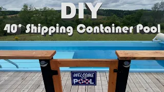 DIY 40' Shipping Container Swimming Pool Build Full Size