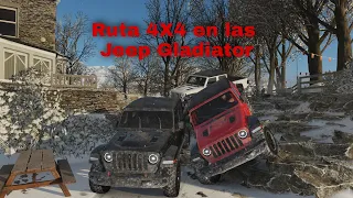 Ruta 4X4 en las Jeep Gladiator,Forza Horizon 4|Eljuanix YT