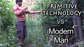 Primitive Technology vs. Modern Man (parody)