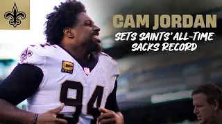 Cam Jordan Record-Setting Sacks vs Eagles | New Orleans Saints