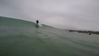 Getting pitted in 20ft barrels in Newquay 2020