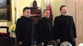 The Three Welsh Tenors sing in the Old Welsh Chapel in Delta PA