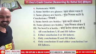 📣 MP Police Constable Reasoning | 75-day Crash Course | 9 | Reasoning By Rahul Sir