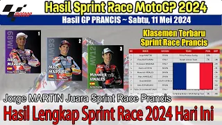 Hasil Sprint Race MotoGP Prancis 2024 ~ Klasemen MotoGP Terbaru GP Prancis 2024