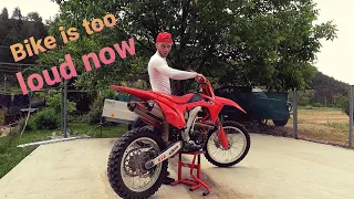 Stock exhaust vs full pro circuit t-6 exhaust system.crf450(Pure sound)