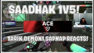 NRG VS LOUD | Tarik,Demon1,Sapnap Reacts to LOUD Saadhak INSANE 1v5 ACE