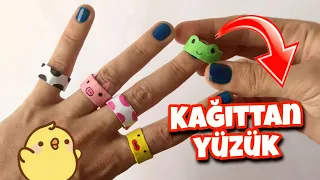 KAĞITTAN yüzük yapımı! Yapıştırıcı YOK! Çok KOLAY