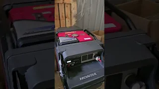7.5 KVA Honda generator running