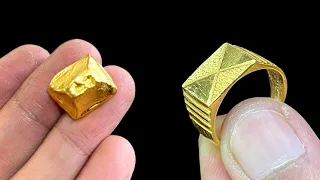 Making gold ring 24K manca manca | Handmade jewellery