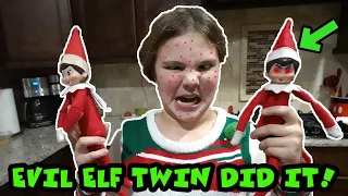 Elf On The Shelf Is Sick Part 2! Did The Evil Elf Twin Do It?