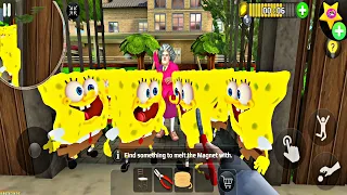 Scary Teacher 3D SpongeBob Army Clones Helping Miss T New Gameplay Android