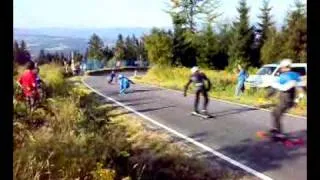 Longboarding Race Patrick Switzer in Kozákov - HUGE toe-side predrift at 90km/h