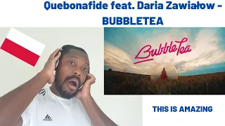 REACTION TO POLISH RAP FT Quebonafide feat. Daria Zawiałow - BUBBLETEA