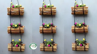 How make amazing wooden hanging pot | Hanging plant ideas | DIY hanging planters | ETW Ideas