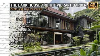 BLACK MATTE HOUSE: The Dark Industrial Chic Meets Lush Tropical Paradise