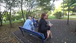 Россия сегодня. Бутовские алкаши. Russian drunkers. Russia Today.