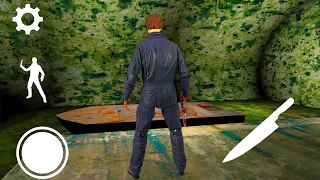 ESCAPING FROM GRANNY CHAPTER 2 AS MICHAEL MYERS IN BOAT ESCAPE (HARD MODE)