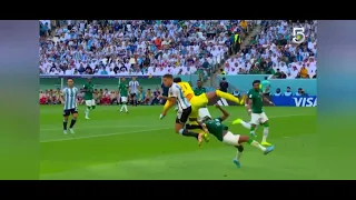 Yasser Al Shahrani sufre fuerte Golpe vs Argentina|Argentina vs Arabía Saudita 1-2