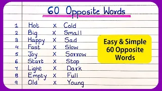 Opposite Words | Opposite words in english | Opposite Word | अपोजिट वर्ड  |  vilom shabd | Antonyms