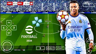 PES 2024 PPSSPP NEW TRANSFER 🥶🥶🥶
