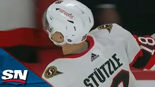 Senators' Claude Giroux And Tim Stutzle Combine For Two Goals In 52 seconds vs. Canadiens