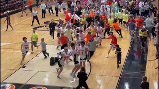 Rockford High School basketball player hits half-court buzzer-beater