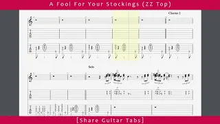 [Share Guitar Tabs] A Fool For Your Stockings (ZZ Top) HD 1080p