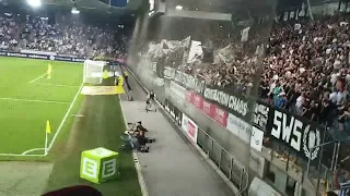 Atmosfera  meczu Sturm Graz - Red Bull Salzburg