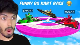 Funny Go Kart Race With Friends 😂 | Gta 5 Stunt Races - Black FOX