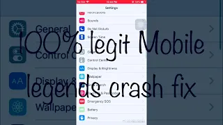 Real way to fix Game Crash 💯 % legit on iphone 6 mobile legends. Tested 2020