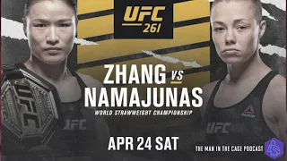 UFC 261 Zhang Weili vs. Rose Namajunas UFC 4 Simulation - The Man In The Cage Podcast