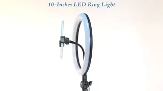 Кольцевая селфи-лампа LED RING FILL LIGHT для профессиональной съемки 26 см с держателем на штативе