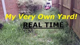 Mowing My Own Overgrown Tall Grass - Real Time, Raw Audio