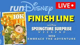 🔴LIVE🔴runDisney Springtime Surprise 10K RUN Finish Line | 2024 Walt Disney World Marathon Season