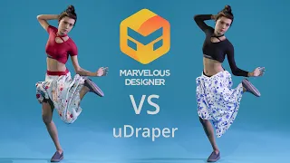 CLOTH TEST: Marvelous Designer versus uDraper (UE 5.1)