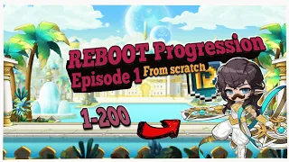 Reboot NEW ACCOUNT Progression|FROM SCRATCH|Start of an Epic Adventure|Maplestory Survival Guide EP1