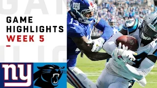 Giants vs. Panthers Week 5 Highlights | NFL 2018