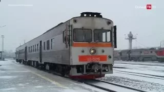 04.05.16 Сахалинская железная дорога возобновила маршрут до Новой деревни