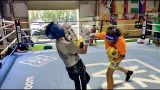 SPARRING AT THE BOXING GYM!!!