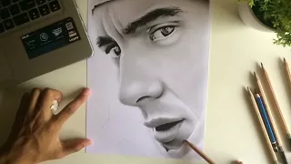 Ayrton Senna portrait speed drawing